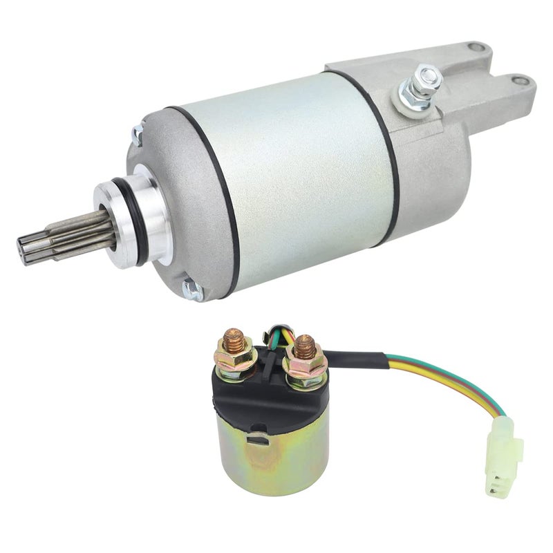 Soarider Starter & Relay Replacement for Honda FourTrax Foreman Rubicon TRX500FA 2001-2014| TRX500FGA 2004-2008| TRX500FPA 2009-2014, 31200-HN2-A01 31200-HN2-003 18610 18666 410-54066 SMU0314 495767 - Image 1
